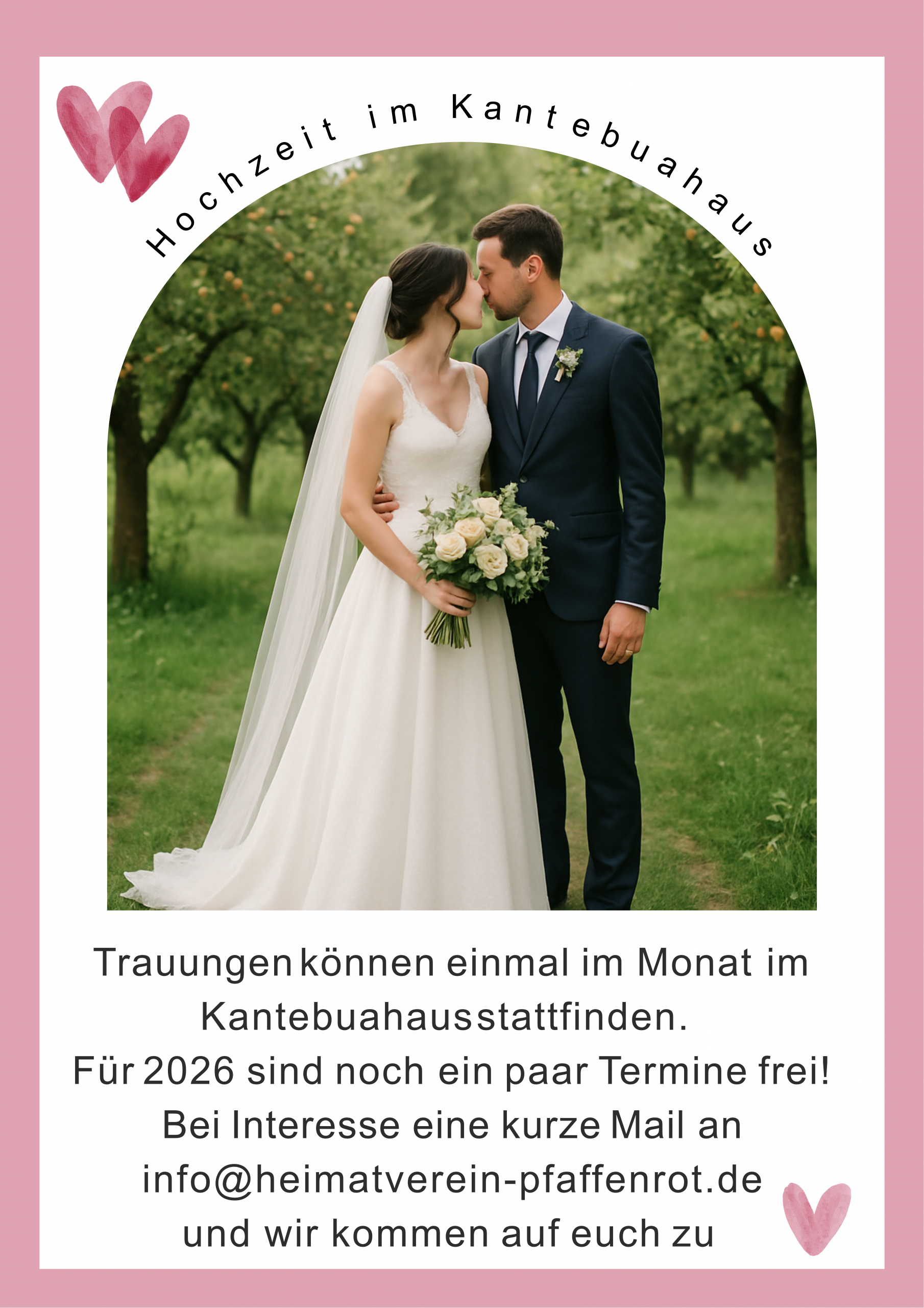 Heiraten im Kantebuahaus Pfaffenrot